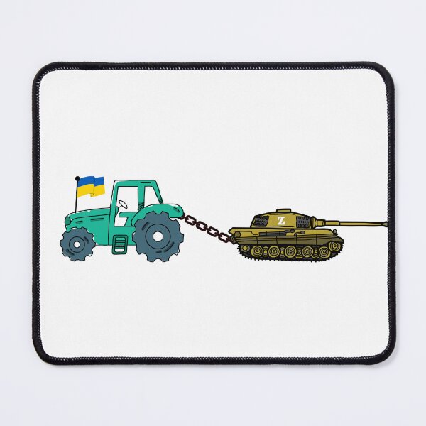 Item preview, Ukrainian Tractor Pulling Tank With Ukraine Flag designed and sold by ronaldsonou.
