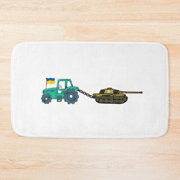 Item preview, Ukrainian Tractor Pulling Tank With Ukraine Flag designed and sold by ronaldsonou.