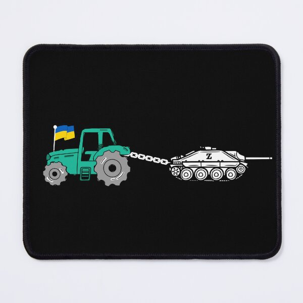 Item preview, Ukrainian Tractor Pulling Tank With Ukraine Flag designed and sold by ronaldsonou.