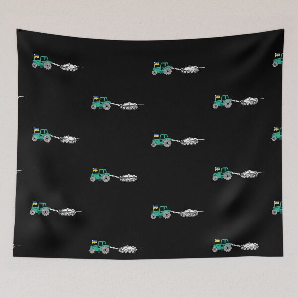 Item preview, Ukrainian Tractor Pulling Tank With Ukraine Flag designed and sold by ronaldsonou.