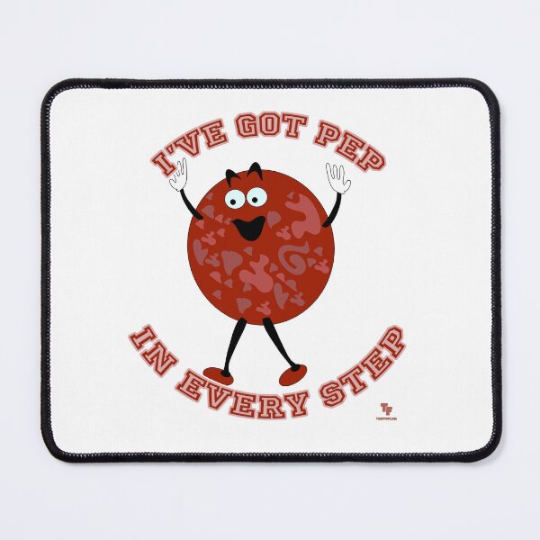 Item preview, Pep in Step Fun Pizza Cartoon Character designed and sold by mytshirtfort.
