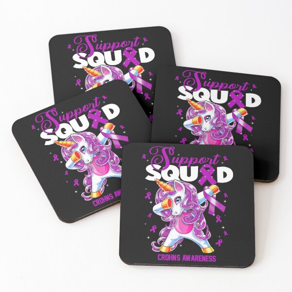Item preview, Cute Unicorn Support Squad Crohn's Awareness Men Women Kid designed and sold by tenjun16.