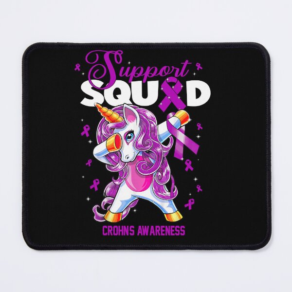 Item preview, Cute Unicorn Support Squad Crohn's Awareness Men Women Kid designed and sold by tenjun16.