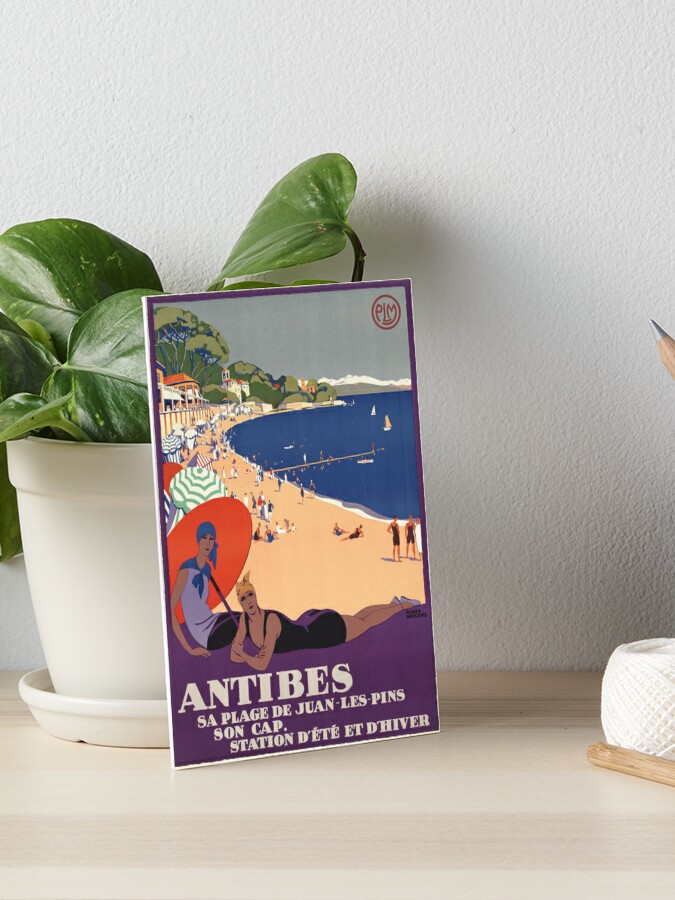 Antibes Juan Les Pins, France Vintage Travel Poster Poster Print
