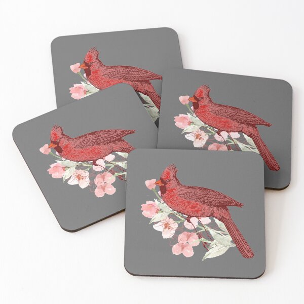 Item preview, Cardinal Bird & Watercolor Flowers designed and sold by Cute & Sassy Custom Gifting Boutiques.