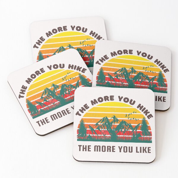 Item preview, Retro The More You Hike The More You Like Art Designs designed and sold by Manilyn0907.