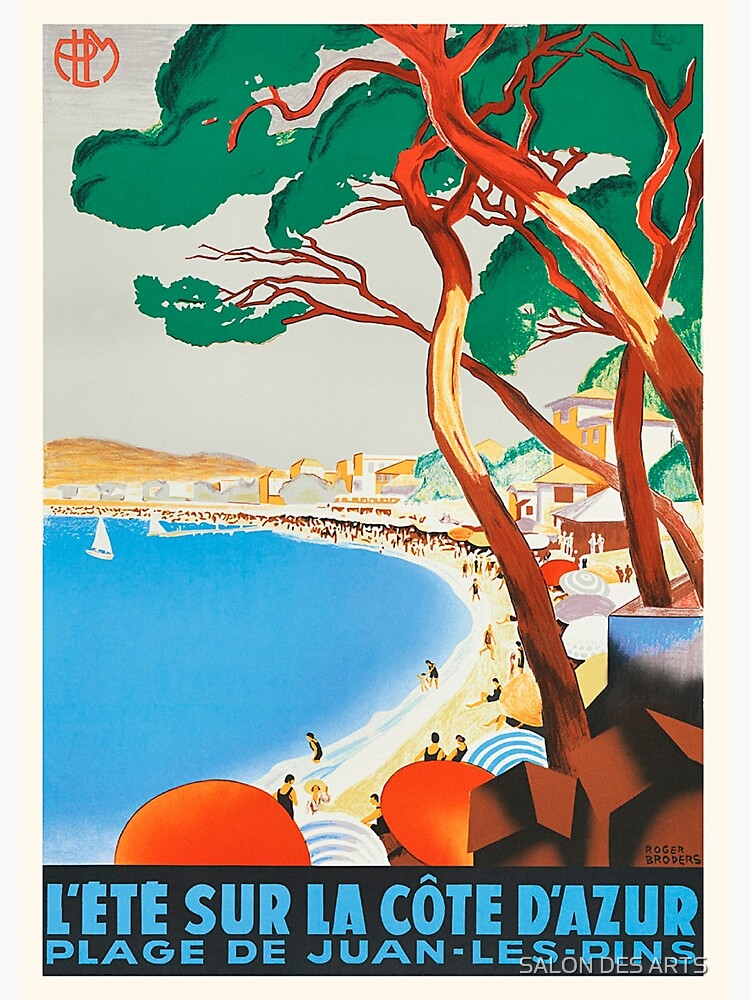 Cote D'Azur French Riviera Vintage Poster Art: Canvas Prints