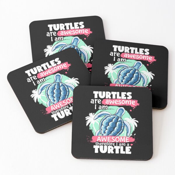 Item preview, Turtles Are Awesome I am Awesome Therefore I Am A Turtle designed and sold by Lambo-Designs.