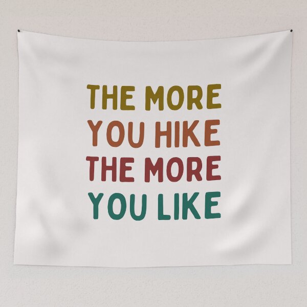 Item preview, Retro The More You Hike The More You Like Art Designs designed and sold by Manilyn0907.