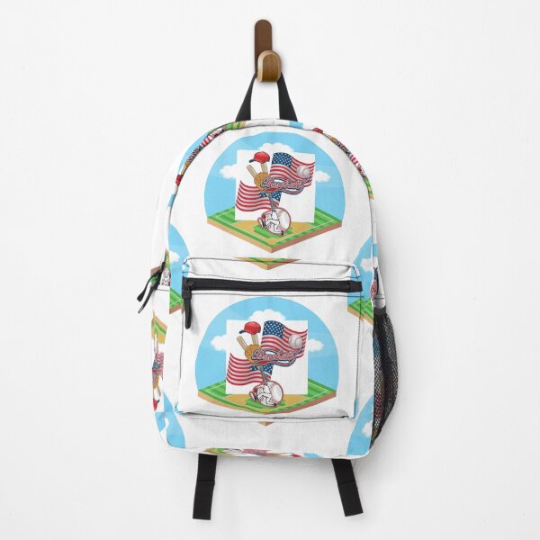 Item preview, Playing American Baseball with the hat ball, bat and glove - on the field under blue skies designed and sold by sweetees4u.