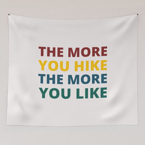 Item preview, Retro The More You Hike The More You Like Art Designs designed and sold by Manilyn0907.