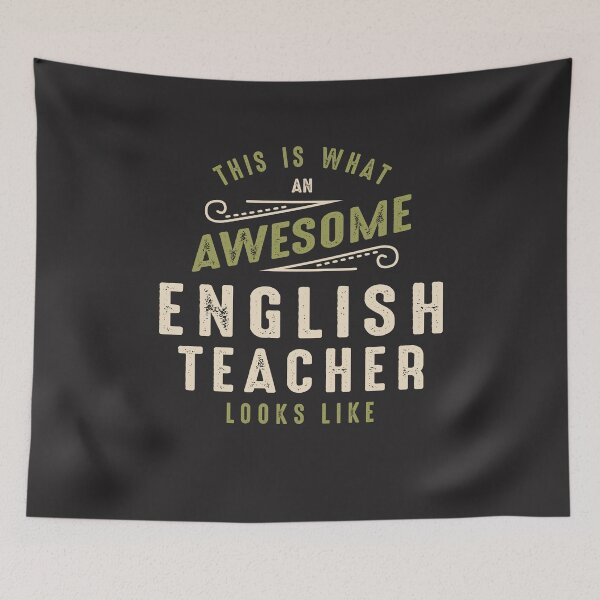 Artikelvorschau, Lustige ehrfürchtige Englischlehrer-Job-Berufung entworfen und verkauft von cidolopez.