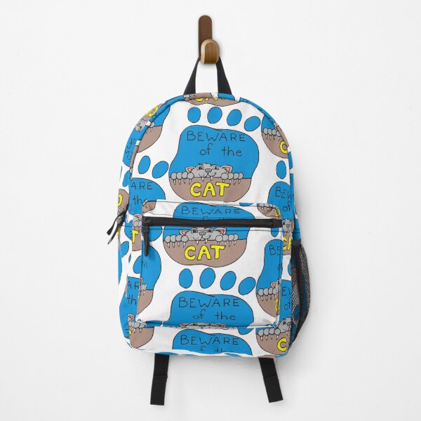 Item preview, Beware of the Cat Sticker, phone cases and laptop covers designed and sold by BRtisticDesigns.