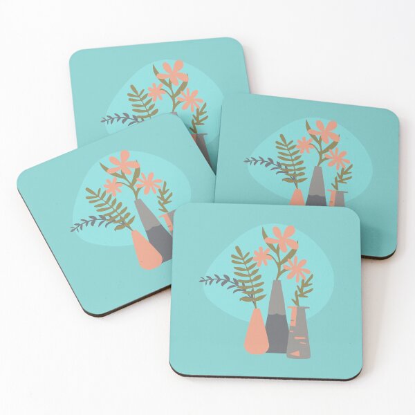 Item preview, Flowers Leaves Terracotta Vases designed and sold by Anna Lemos.