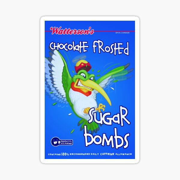 Chocolate Frosted Sugar Bombs Sticker