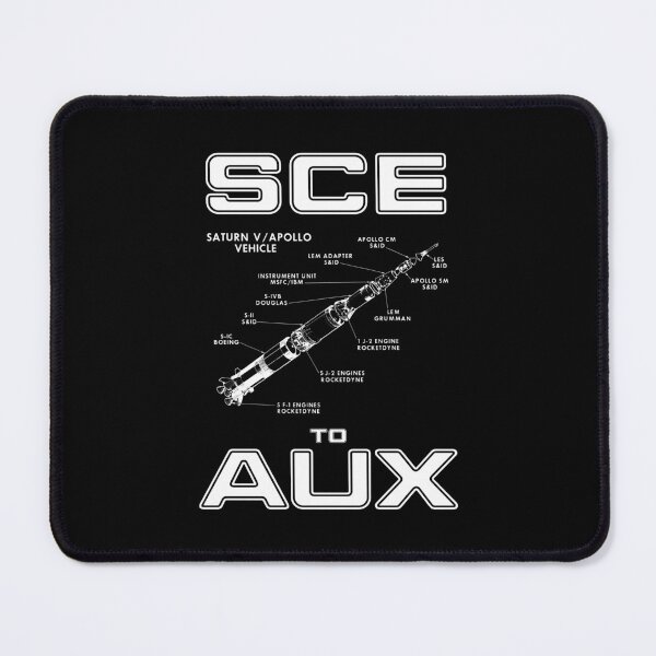 Item preview, SCE to AUX Apollo 12 Saturn V Space Moon Rocket designed and sold by DontGiveaShirt.