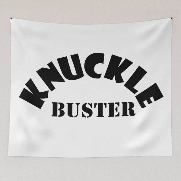 Item preview, Knuckle Buster - Black Text designed and sold by MountMercantile.
