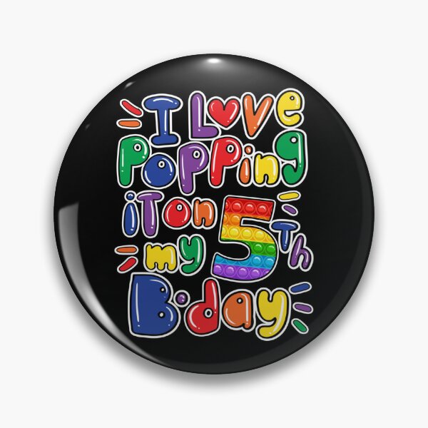 Item preview, Pop It 4th Birthday Girls Boys Fidget Sticker designed and sold by rikazr6sr1.