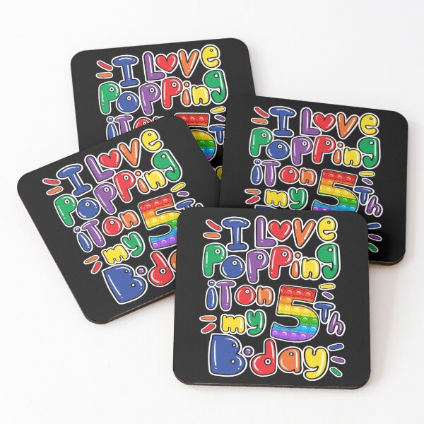 Item preview, Pop It 4th Birthday Girls Boys Fidget Sticker designed and sold by rikazr6sr1.