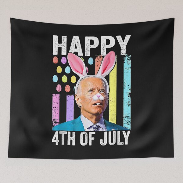 Item preview, Funny Joe Biden Happy Christmas Confused Easter Biden Bunny designed and sold by RahmaniArt.