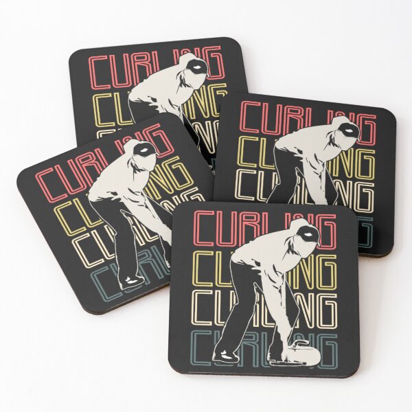 Item preview, Man Playing Curling Sport team gift idea designed and sold by ClamenTaon.