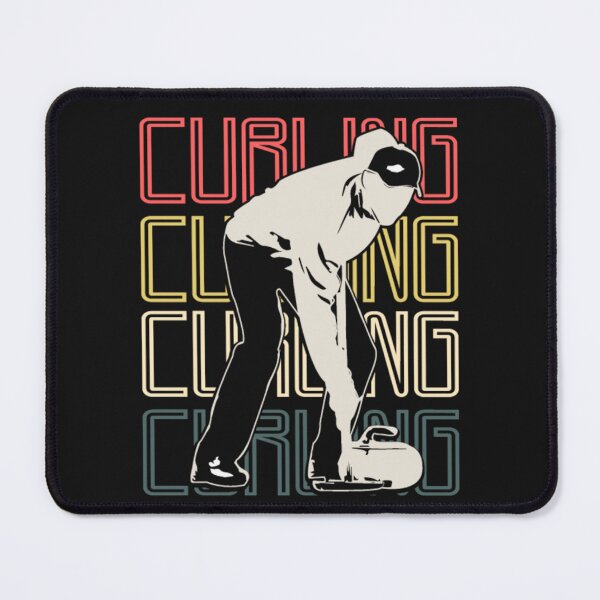 Item preview, Man Playing Curling Sport team gift idea designed and sold by ClamenTaon.