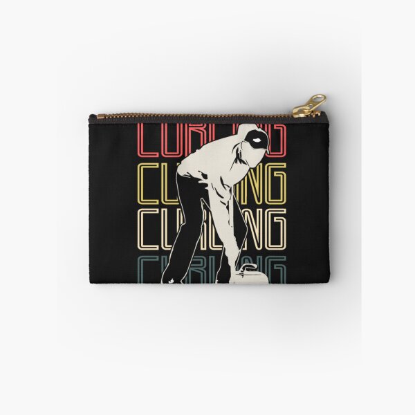 Item preview, Man Playing Curling Sport team gift idea designed and sold by ClamenTaon.