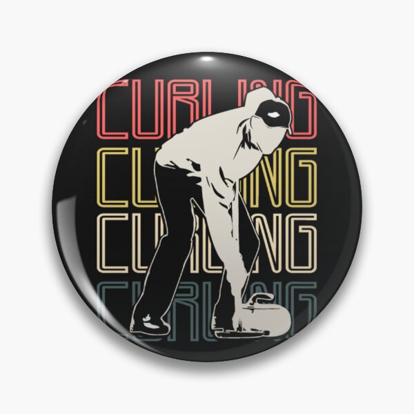 Item preview, Man Playing Curling Sport team gift idea designed and sold by ClamenTaon.