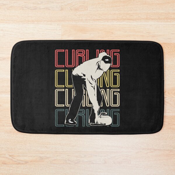 Item preview, Man Playing Curling Sport team gift idea designed and sold by ClamenTaon.