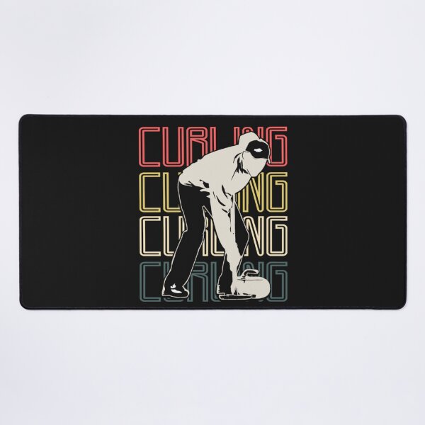 Item preview, Man Playing Curling Sport team gift idea designed and sold by ClamenTaon.