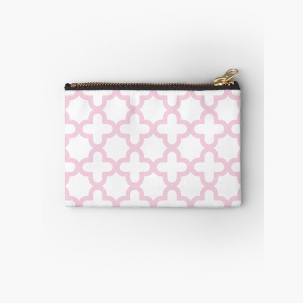Item preview, Pastel Pink & White, Quatrefoil Pattern designed and sold by patternplaten.