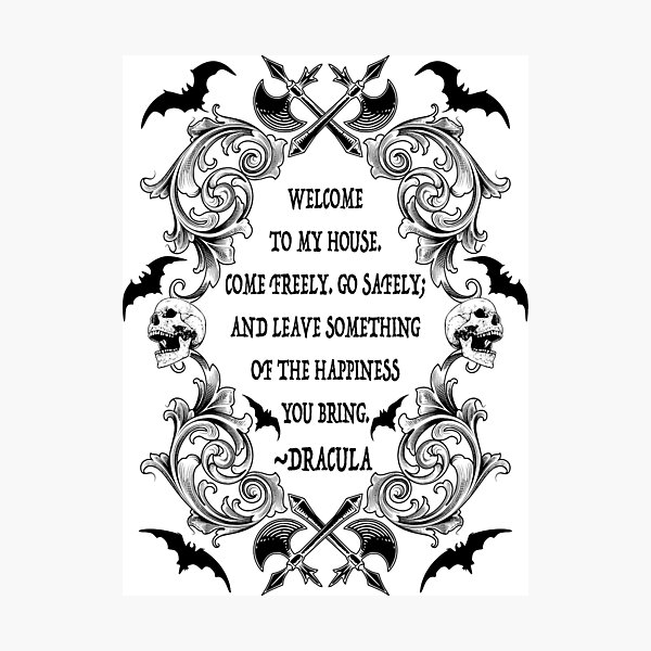 Dracula Quote Photographic Print by RavenWake