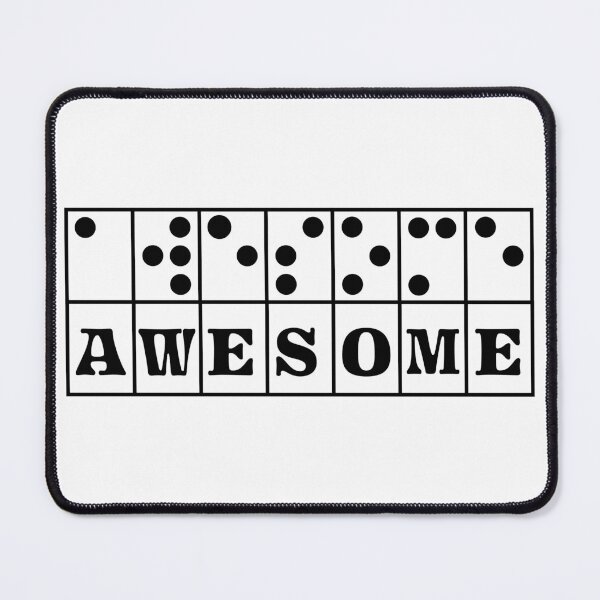 Item preview, Braille Awesome Black designed and sold by IndeOandM.