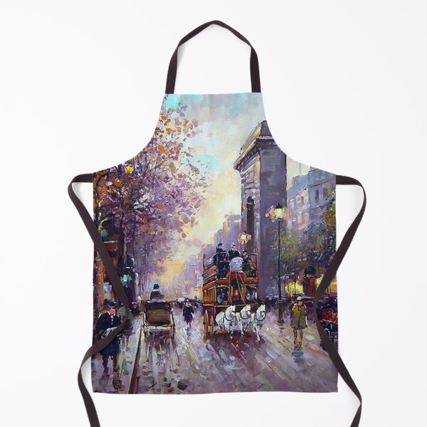 Item preview, Charming Parisian Street Scene with Horse-Drawn Carriage and Bustling Activity designed and sold by SweetMySpot.
