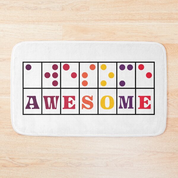 Item preview, Braille Awesome Colorful designed and sold by IndeOandM.