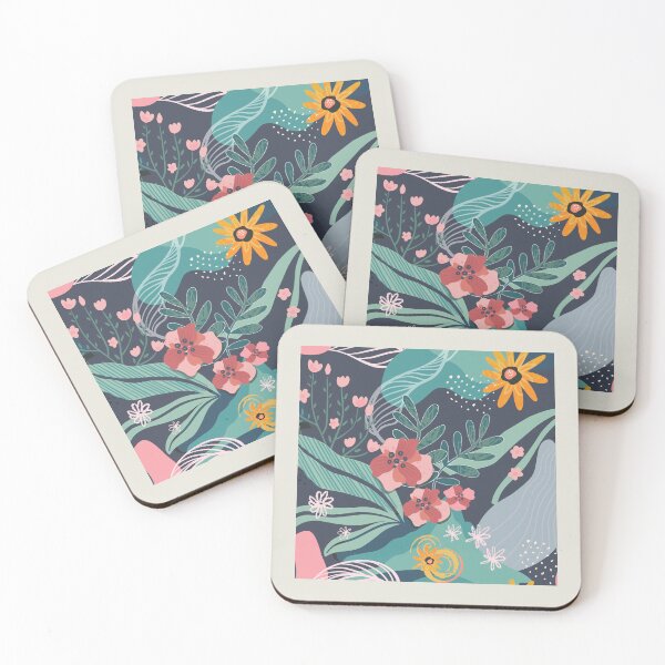 Item preview, Abstract Colourful Flowers 23 designed and sold by simplydesignart.