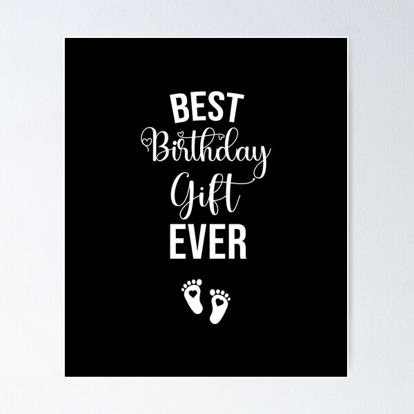 best birthday gift ever pregnancy announcement, mother's day, matching  Mommy Daddy EST, couples pregnancy announcement funny sarcastic Rude  Poster