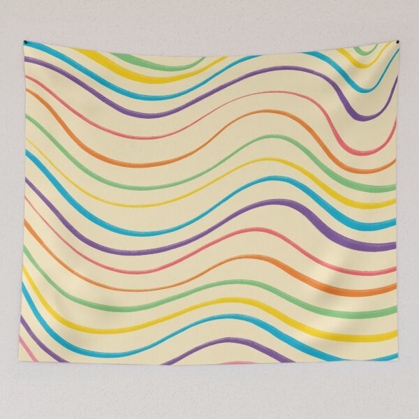 Item preview, Retro Wave Lines Minimalist designed and sold by MaiZephyr.