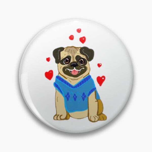 Item preview, Pug love designed and sold by Trazoscreativos.