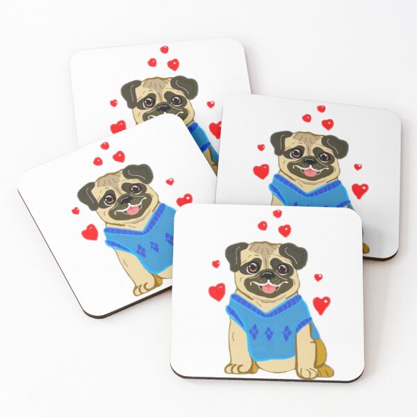 Item preview, Pug love designed and sold by Trazoscreativos.