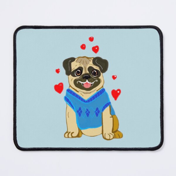 Item preview, Pug love designed and sold by Trazoscreativos.