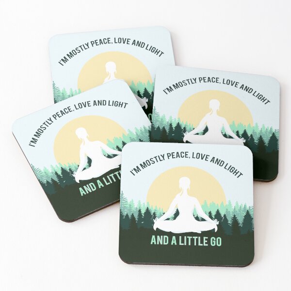 Item preview, I'm mostly peace love and light and a little go f yourself designed and sold by abboo.