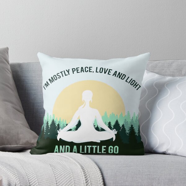 Item preview, I'm mostly peace love and light and a little go f yourself designed and sold by abboo.