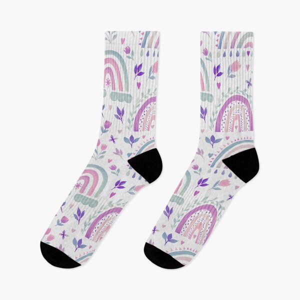 Item preview, Spring Rainbows - Purple Pastel designed and sold by Rachel Dash-Williams Creative.