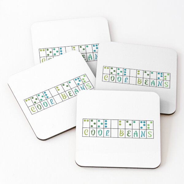 Item preview, Braille Cool Beans Colorful designed and sold by IndeOandM.