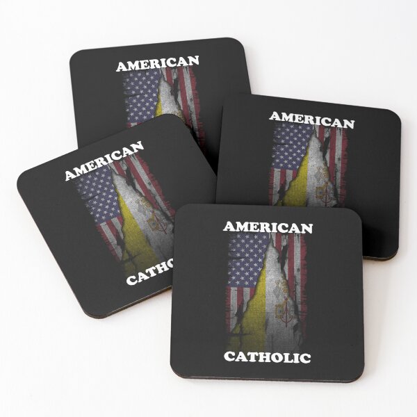 Item preview, American Catholic America Flag Vatican Flag designed and sold by ThirdFall.