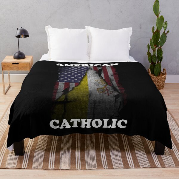 Item preview, American Catholic America Flag Vatican Flag designed and sold by ThirdFall.