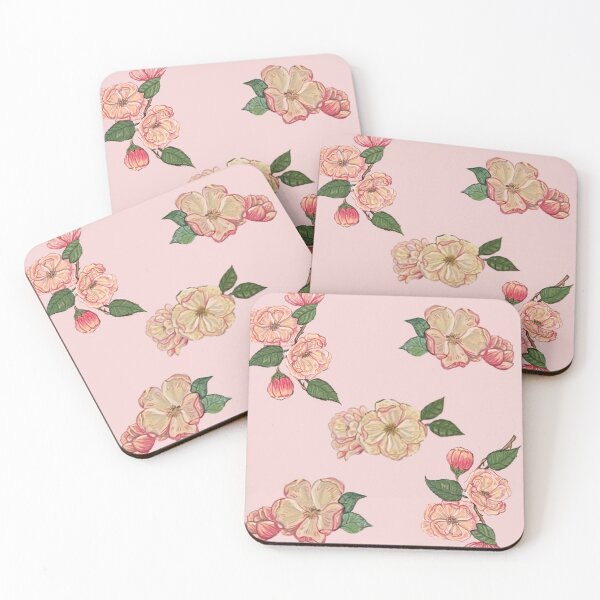 Item preview, Apple blossom pink pattern designed and sold by Loly artist.