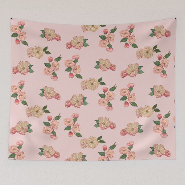 Item preview, Apple blossom pink pattern designed and sold by Loly artist.