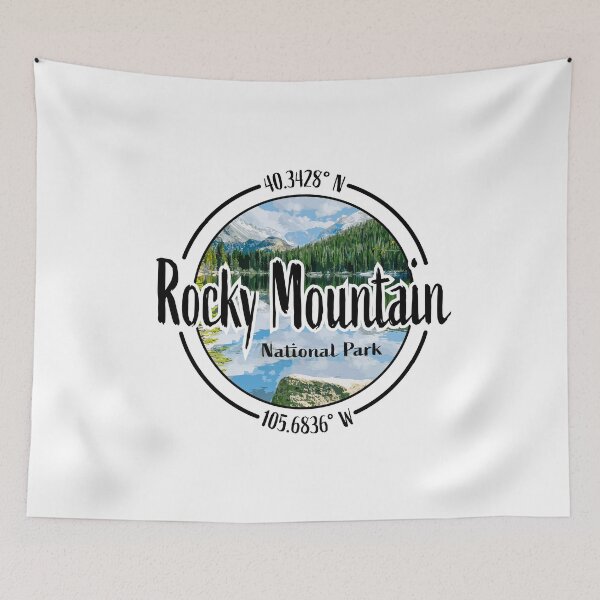 Item preview, Rocky Mountain Design with Latitude and Longitude designed and sold by Redneck Designs.
